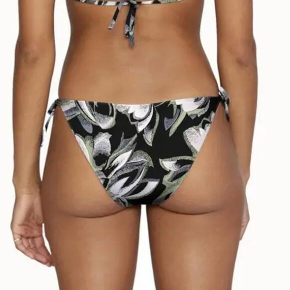 RVCA Pixie Medium Coverage Bikini Bottom True Black S/8 - Picture 6 of 11